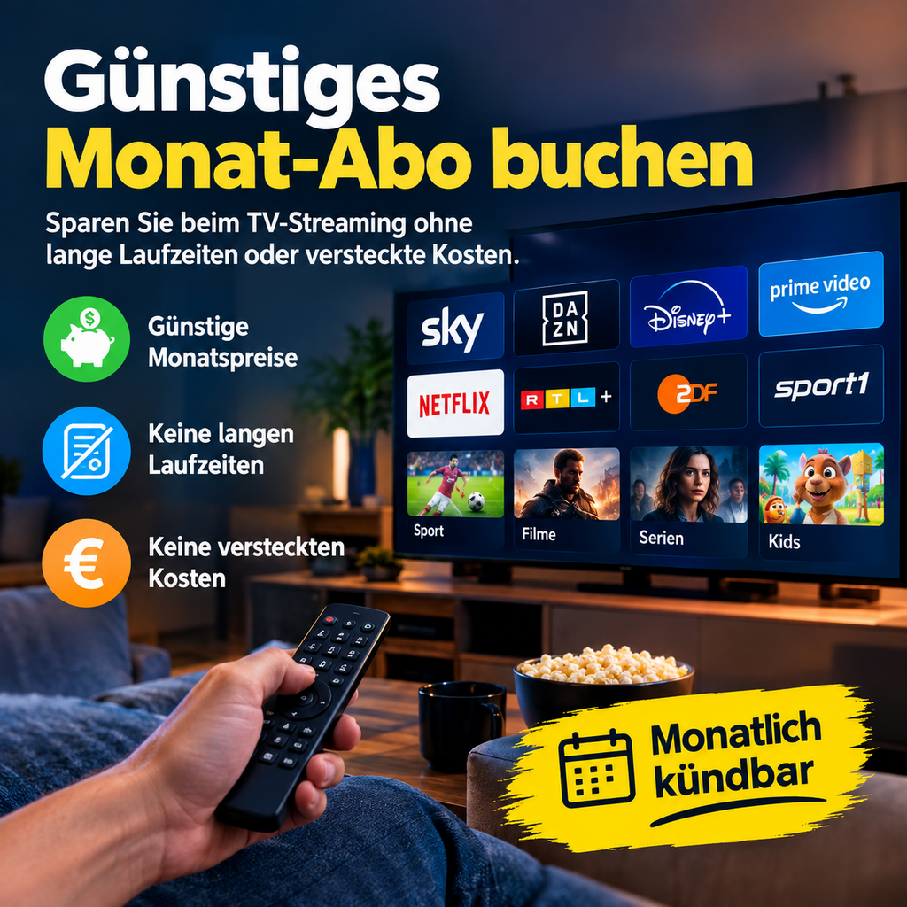 monatliches tv abonnement günstig bestellen