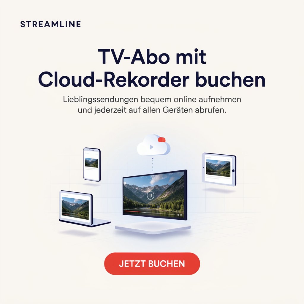 tv streamingabo mit cloud recorder buchen