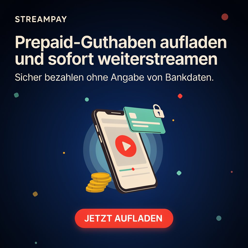 legal tv streaming prepaid karte aufladen